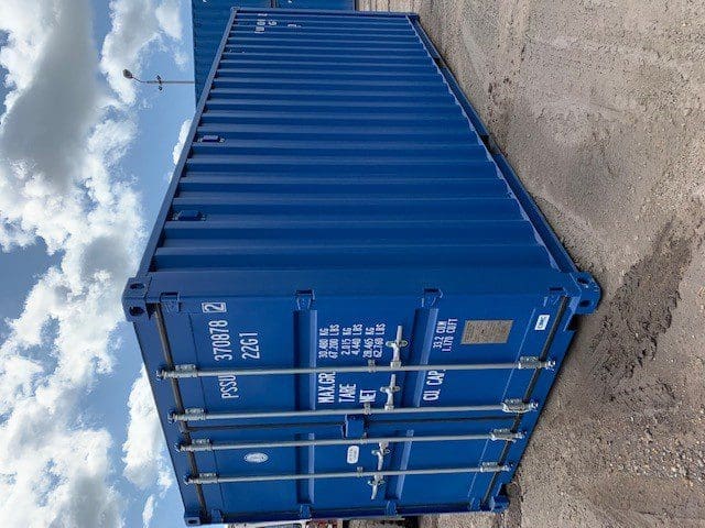 20' Newbuild Container in Blue RAL5010 4 Handle